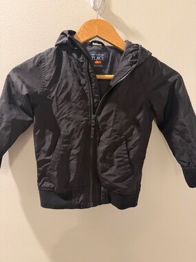 The Children's Place Black Hooded Puffer Jacket